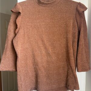 Women's Brown Sweater - Crew Neck